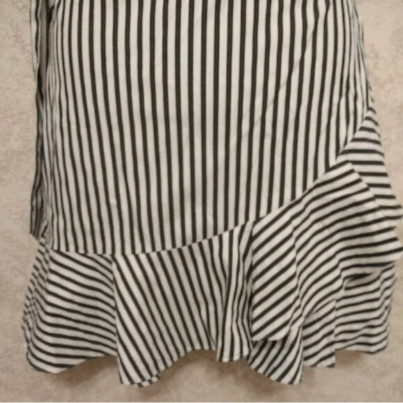 Express Black and White Striped Mini Dress - Picture 3 of 12